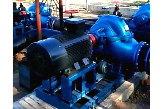 华体网页版登录入口-华体(中国)3台500mm口径双吸泵沈阳康平卧龙湖正在安装